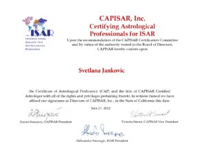 Svetlana Janković ISAR CAP